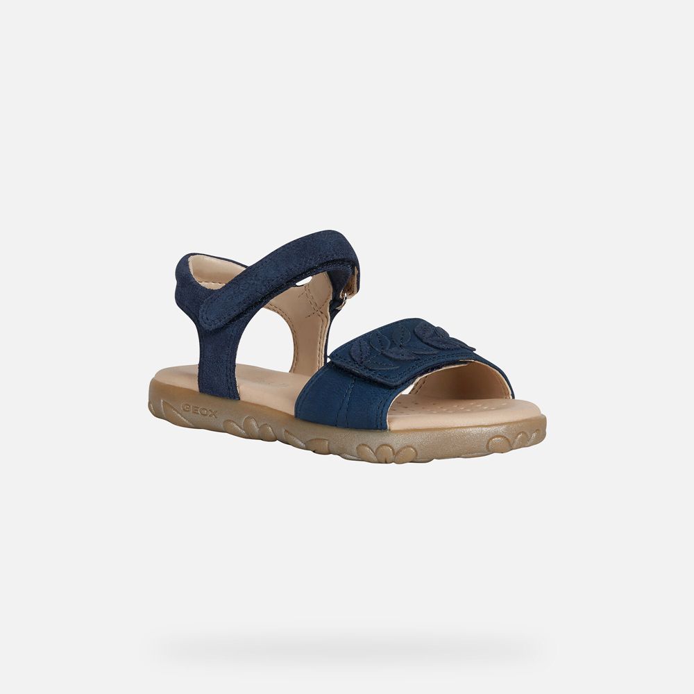 Sandales Geox Haiti - Bleu Marine - Fille 037129-QNK